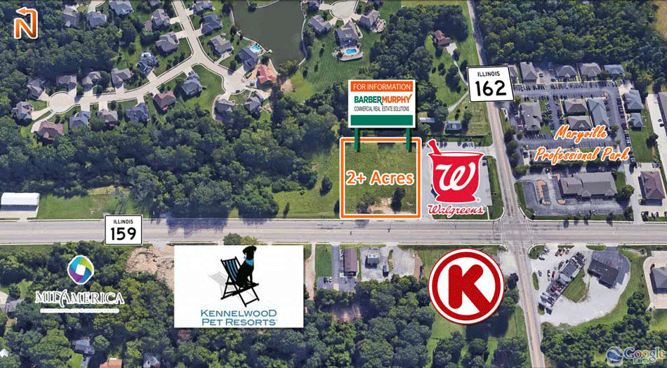 2 Acre Commercial Development Site Junction of IL159 and IL162 and