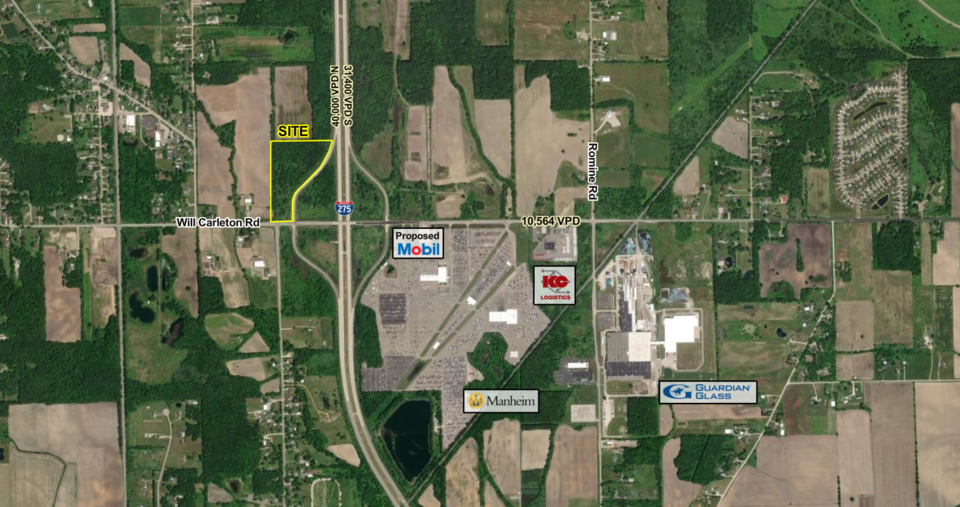 I-275 & Will Carleton Road, New Boston, MI, 48164