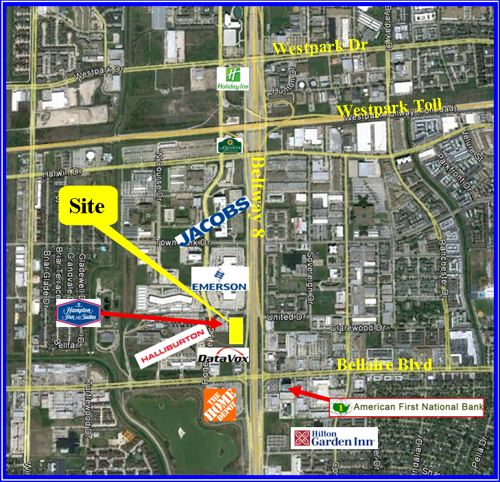 2.7 AC on Beltway 8 For Sale Beltway 8 at Bellaire, Houston, TX, 77072
