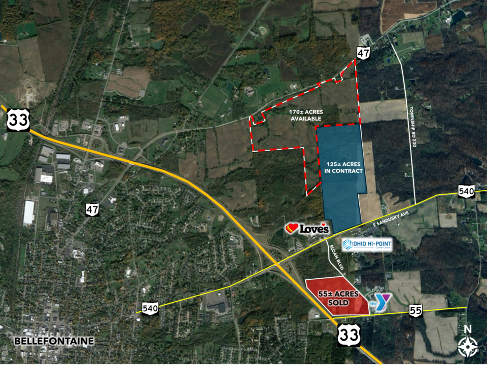 US-33 & SR-540, Bellefontaine, OH, 43311