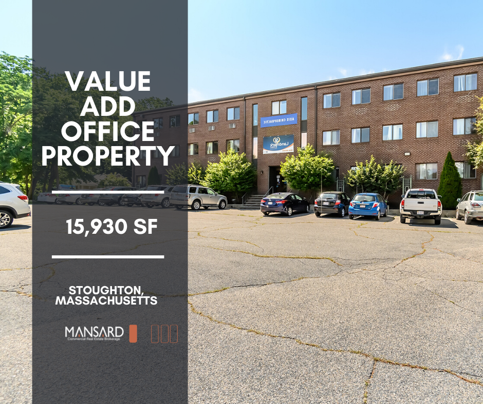 Value Add Office Property 77K NOI 630 Park Street, Stoughton, MA