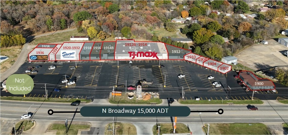 1900-1938 North Broadway Street, Poteau, OK, 74953