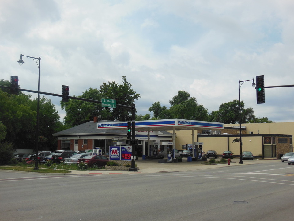 Morton Grove, IL Marathon Gas Station For Sale 5801 W. Dempster St., Morton Grove, IL, 60053