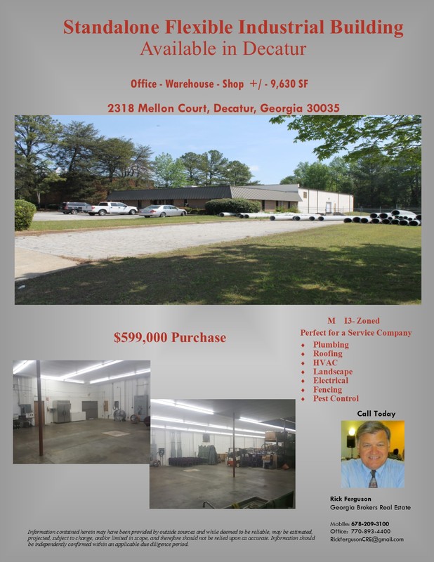 Standalone Flexible Industrial Building Available in DecaturOffice