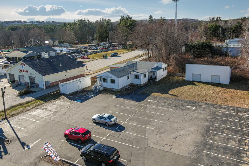 Free Standing Commercial Building For Sale w/ Large Paved Lot 2180 Candia Rd, Manchester, NH