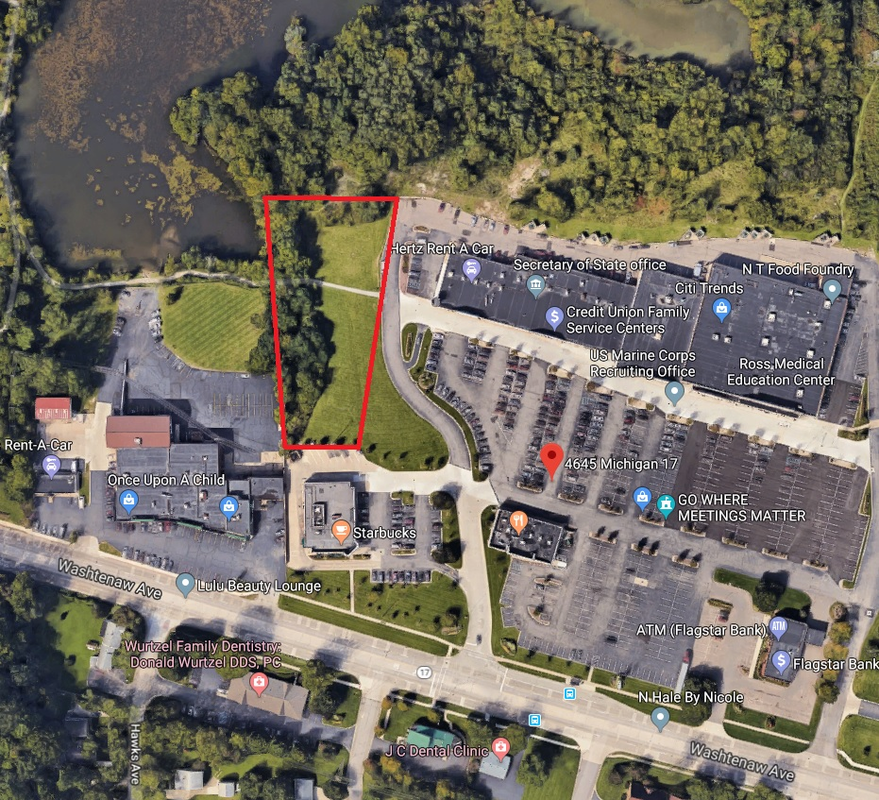 Washtenaw Ave Glencoe Crossing Vacant Land for Lease 4645 Washtenaw