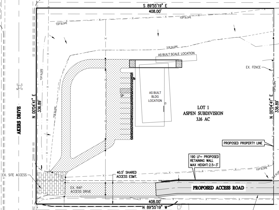 5,000 SF Industrial Building for sale with 3 +/ acres of land. 2725